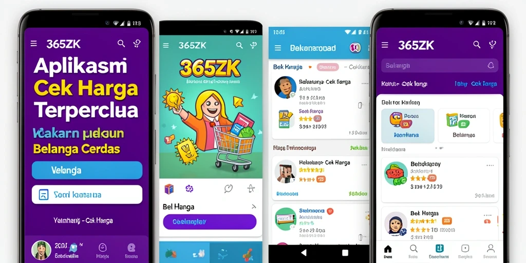 Tampilan antarmuka aplikasi 365ZK untuk cek harga produk.