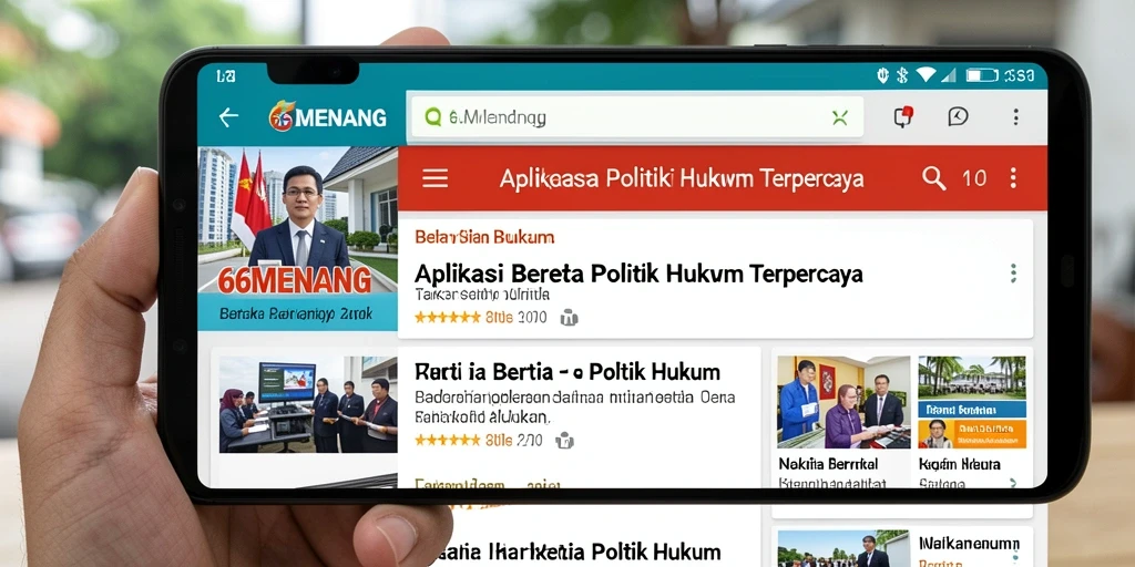 Antarmuka pengguna aplikasi 66MENANG yang informatif dan sederhana.