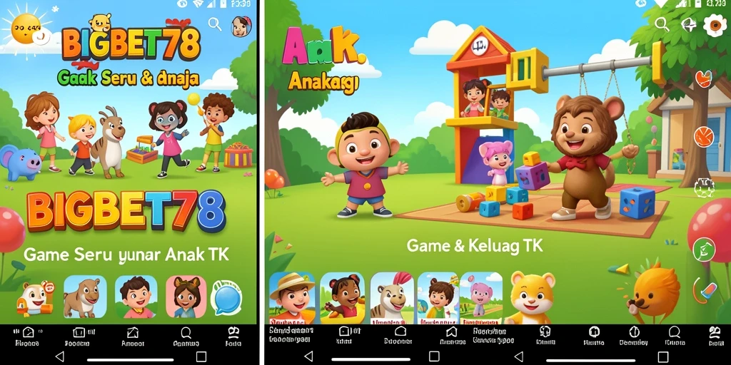 Antarmuka menarik dan ramah anak di BIGBET78.