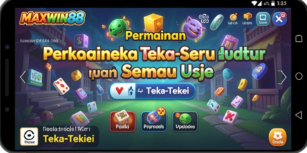 Tampilan antarmuka menarik dari permainan Teka-Teki MAXWIN88.